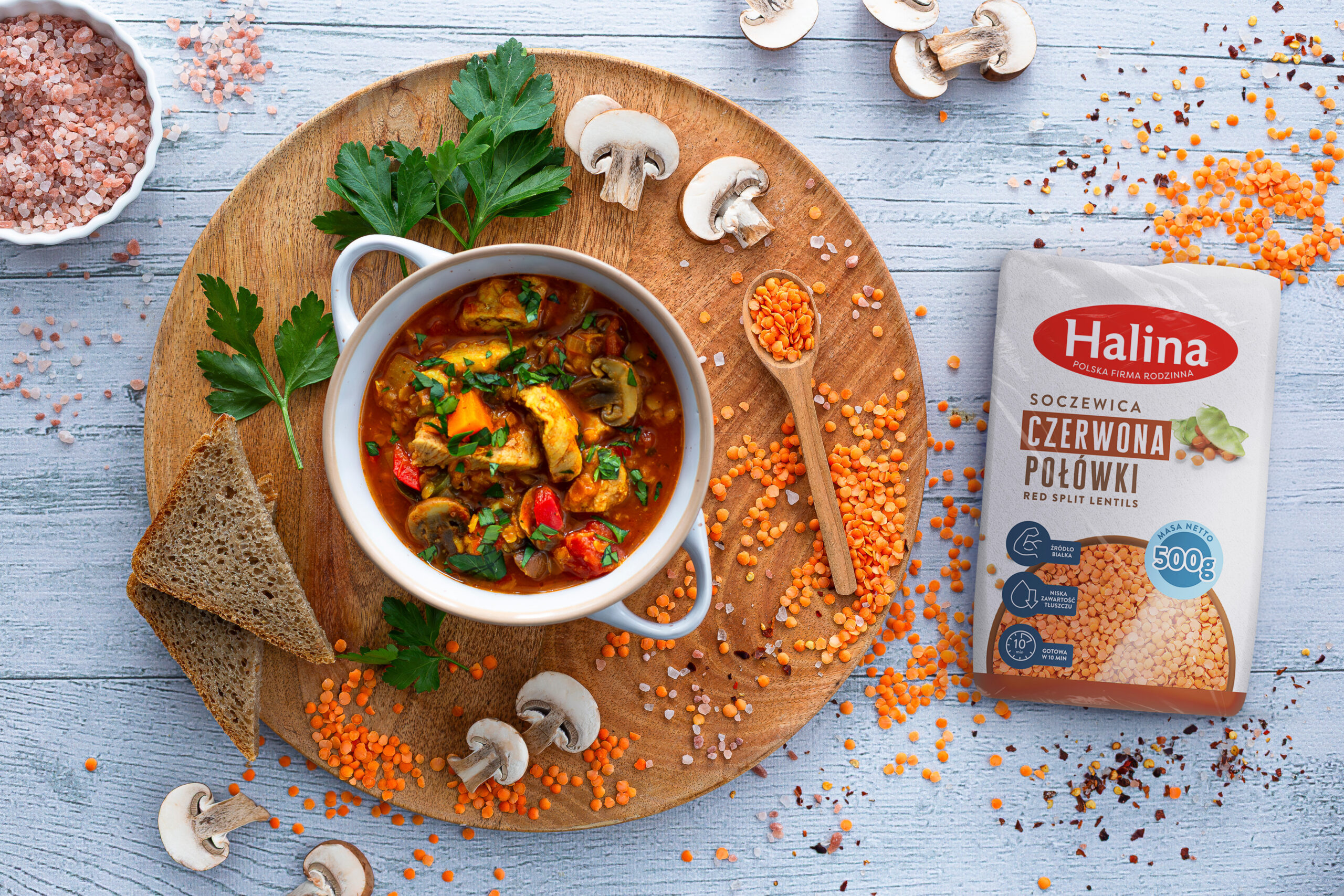 Zupa gulaszowa z soczewicą Halina