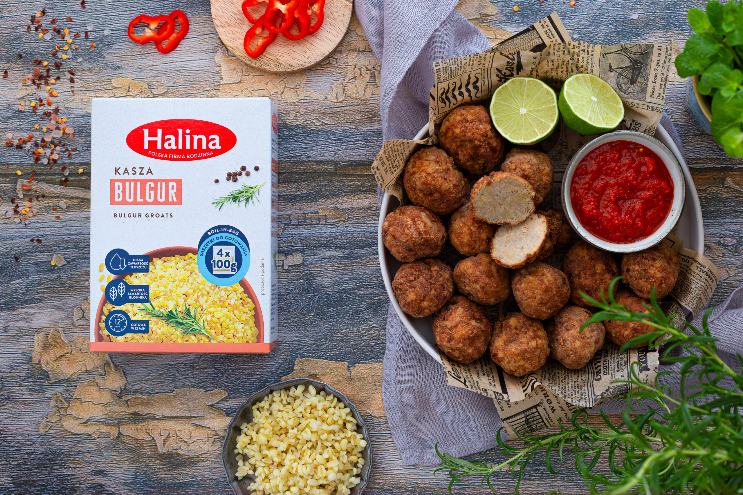 Pulpeciki z kaszą bulgur