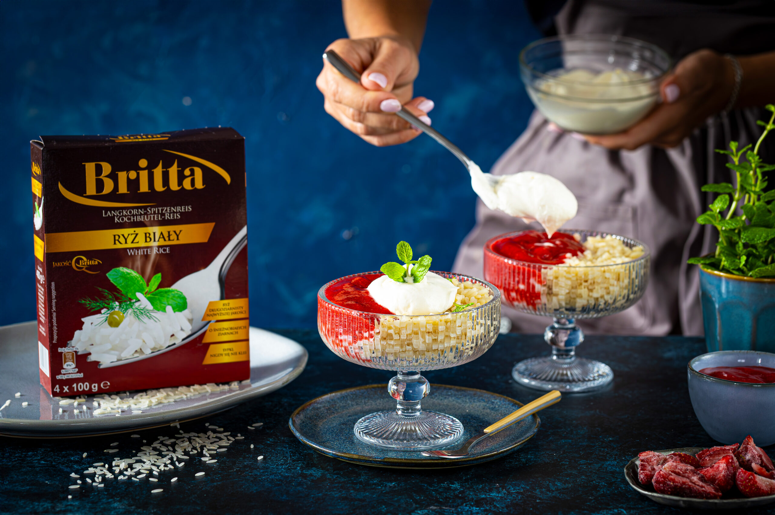 Waniliowy pudding ryżowy